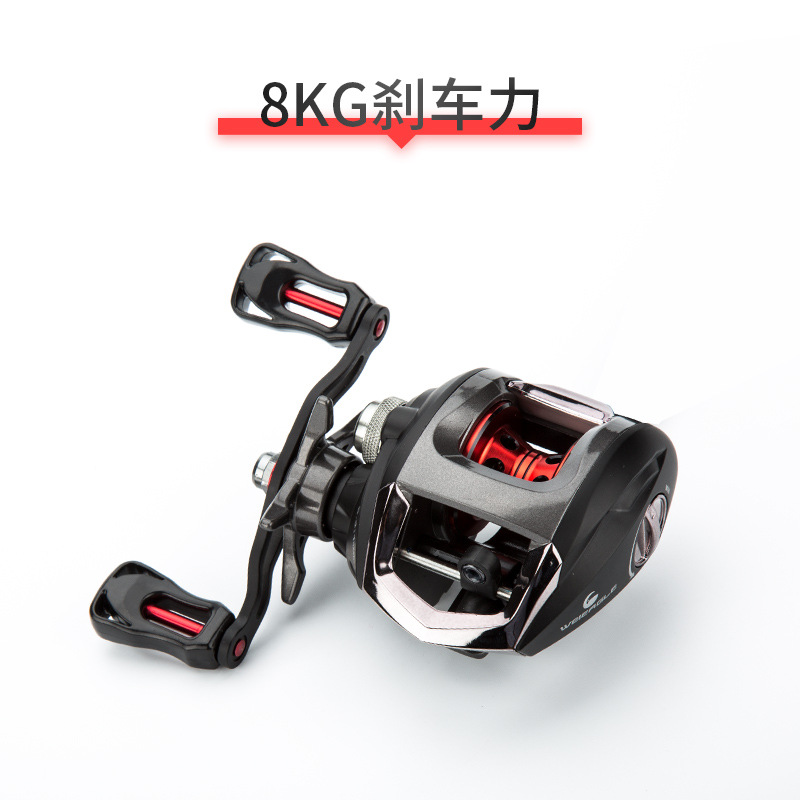 现代钓具水滴轮金属远投防炸线鱼线轮磁力刹车路亚渔轮滴水钓鱼轮