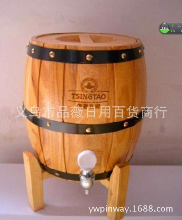 创意新款3L橡木桶造型酒桶 啤酒架 不锈钢酒桶 金属内胆啤酒桶|ms