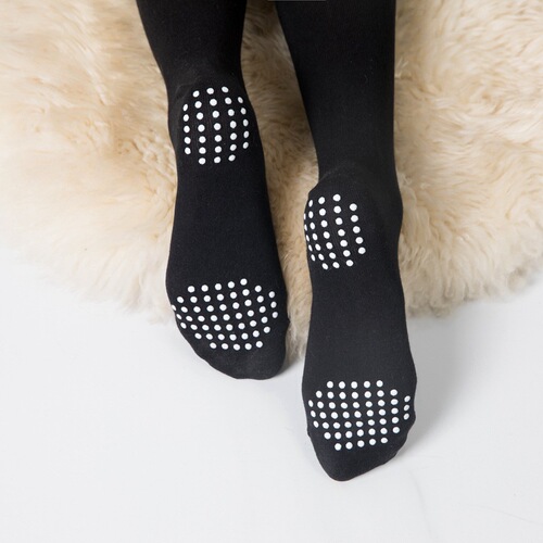 Silicone non-slip yoga socks massage floor socks women's sports cycling long socks summer air-conditioned room leggings and knee pads for women