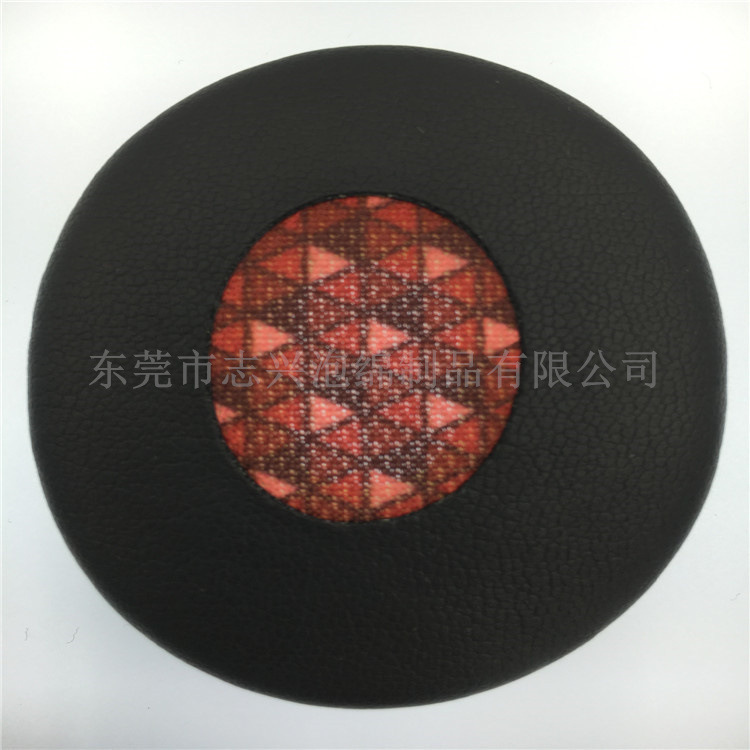 来样挖空型海绵耳套 录音房用热压皮耳套 电热丝烫异形加工