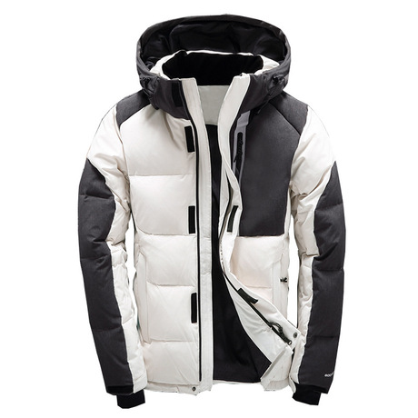 2018 thời trang mới xuống áo khoác nam giản dị cao cấp ngắn dày dày ngoài trời trắng xuống áo khoác nam mùa đông Áo khoác
