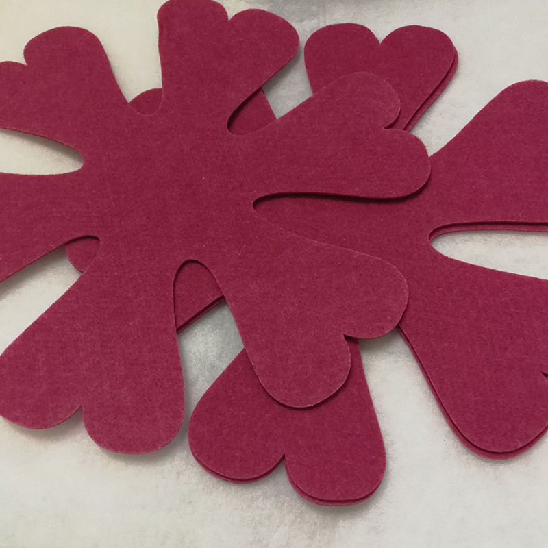 厂家批发无纺布毛毡锅垫 餐厨纯色定制垫子 创意造型防滑隔热垫