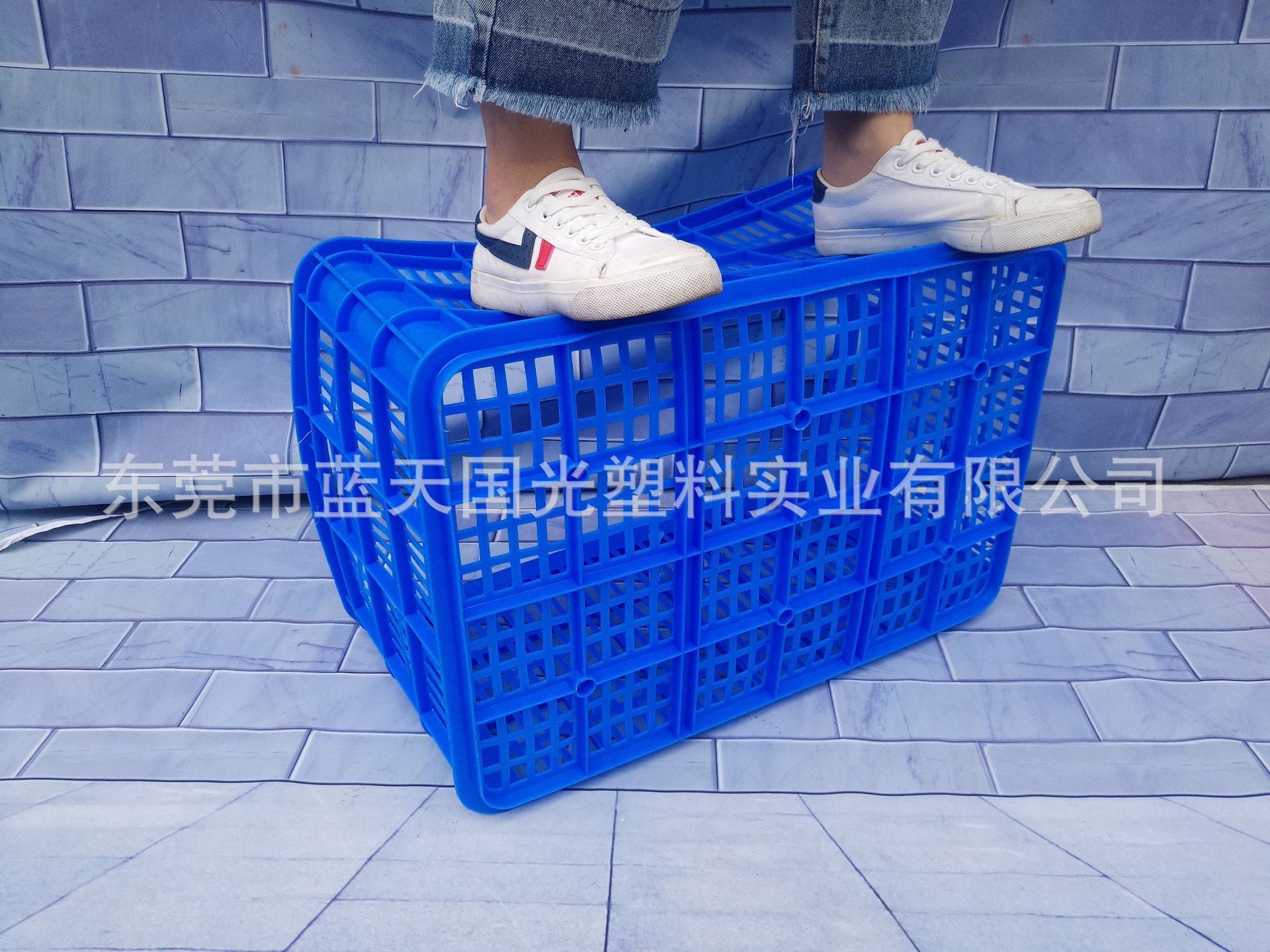 工厂直销塑料胶筐 塑胶菜萝周转萝 加厚网格塑胶周转筐塑料胶萝