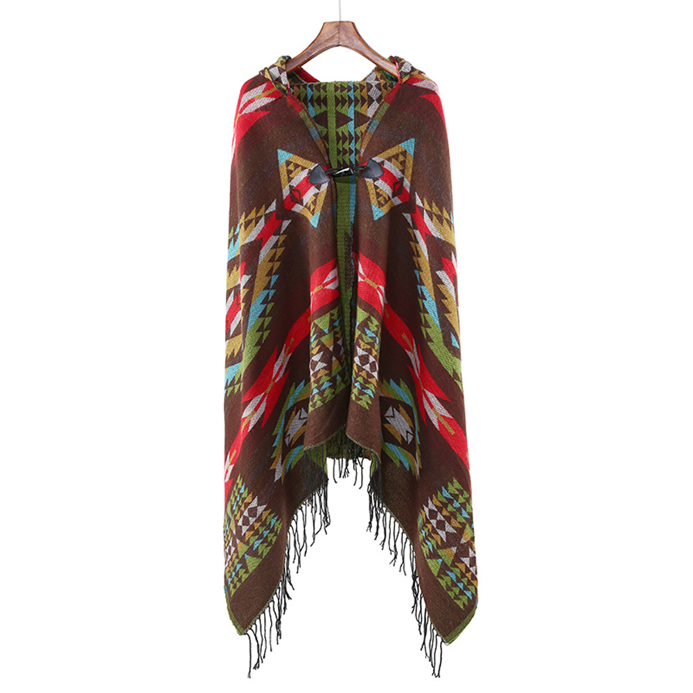 Women's Ethnic Style Printing Acrylic Tassel Shawl display picture 6