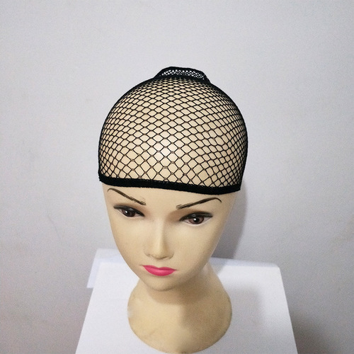 Delicate, Elastic Wig Net with High Stretchability, Black Headband-Style Women's Elastic Cap Wig Accessory