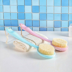 Bathing artifact, home bathroom long-handled back bath brush, back rub bath brush, soft bristle brush, massage brush, exfoliation