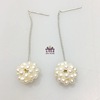 Earrings from pearl, accessory handmade