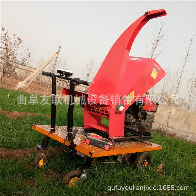 花卉苗圃清理树枝打碎机 果木残枝粉碎机 170汽油枝条打碎机49