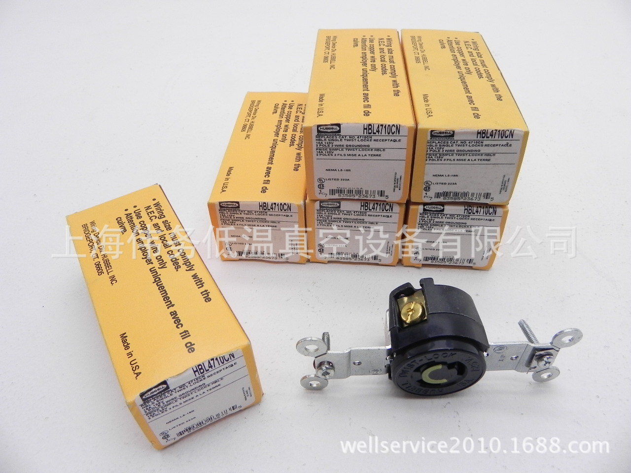 Hubbell Twist-Lock Receptacle HBL4710CN