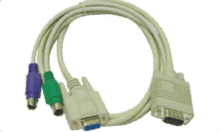 KVM线 KVM CABLE VGA+PS/2线 HD15+PS/2线 VGA线 鼠标线 键盘线