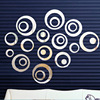 Acrylic decorations on wall for bedroom for living room, stickers, mirror effect