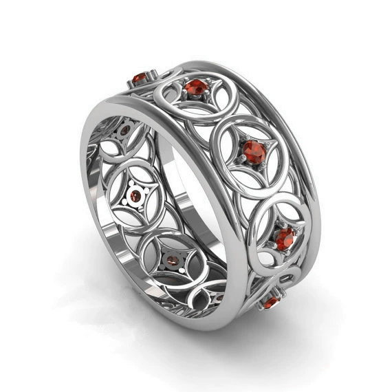 Популярное Новое серебряное кольцо, креативное инкрустированное цирконом, женское печатное кольцо, трансграничное