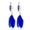 Long ethnic multicoloured earrings, accessory, European style, ethnic style, wholesale