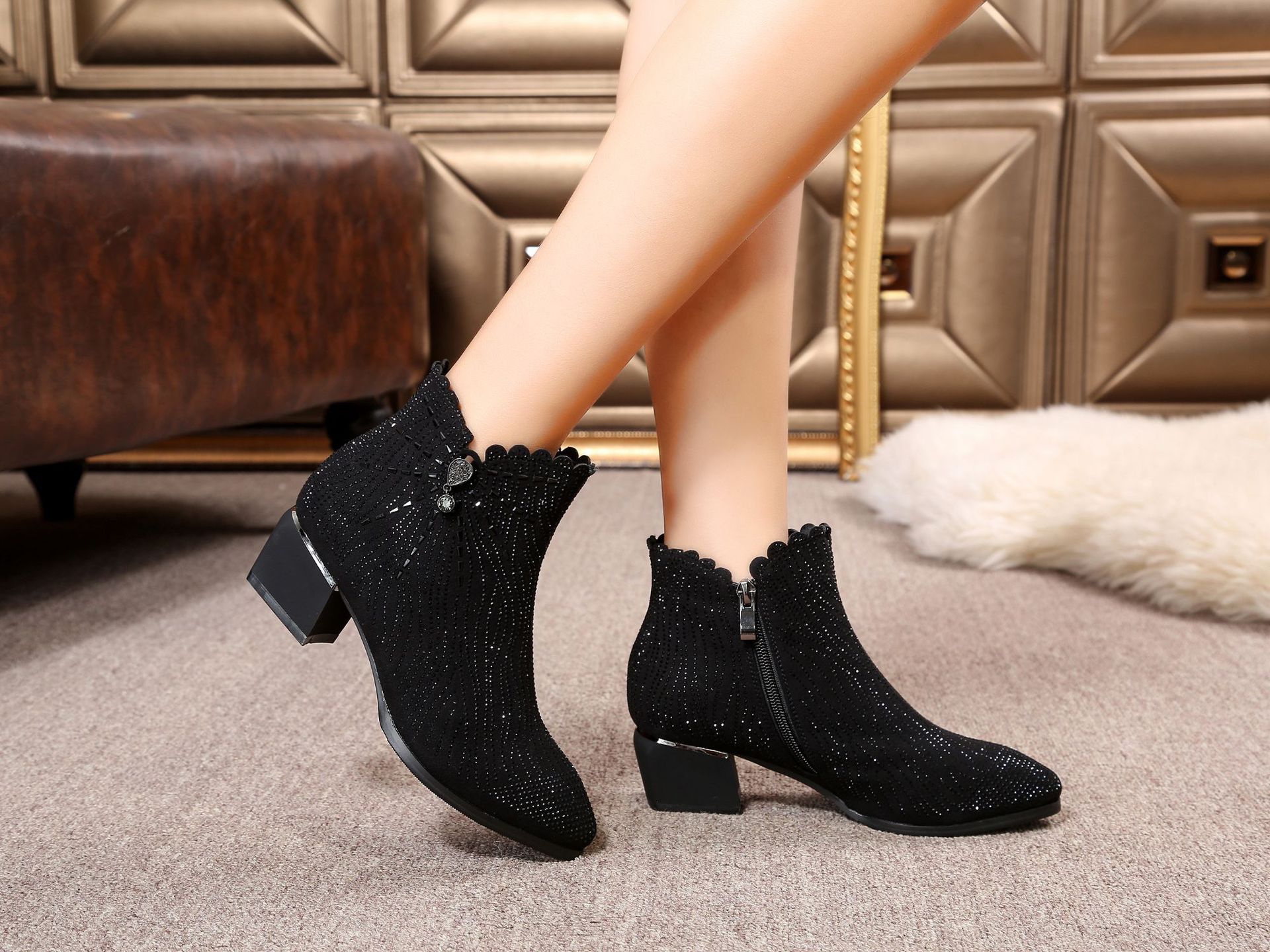 Bottes femme KANGJIAO en Matière spécial - Ref 3355241 Image 12