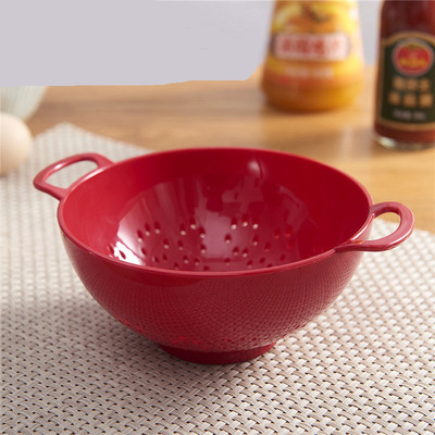 塑料PS沥水篮厨房淘米器洗米器果蔬篮滤水筛厨房小工具滤水篮工厂|ru