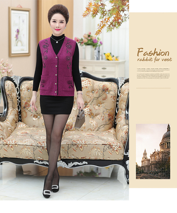 Gilet femme MOUTON ROUGE en Tricot - Ref 3317906 Image 18