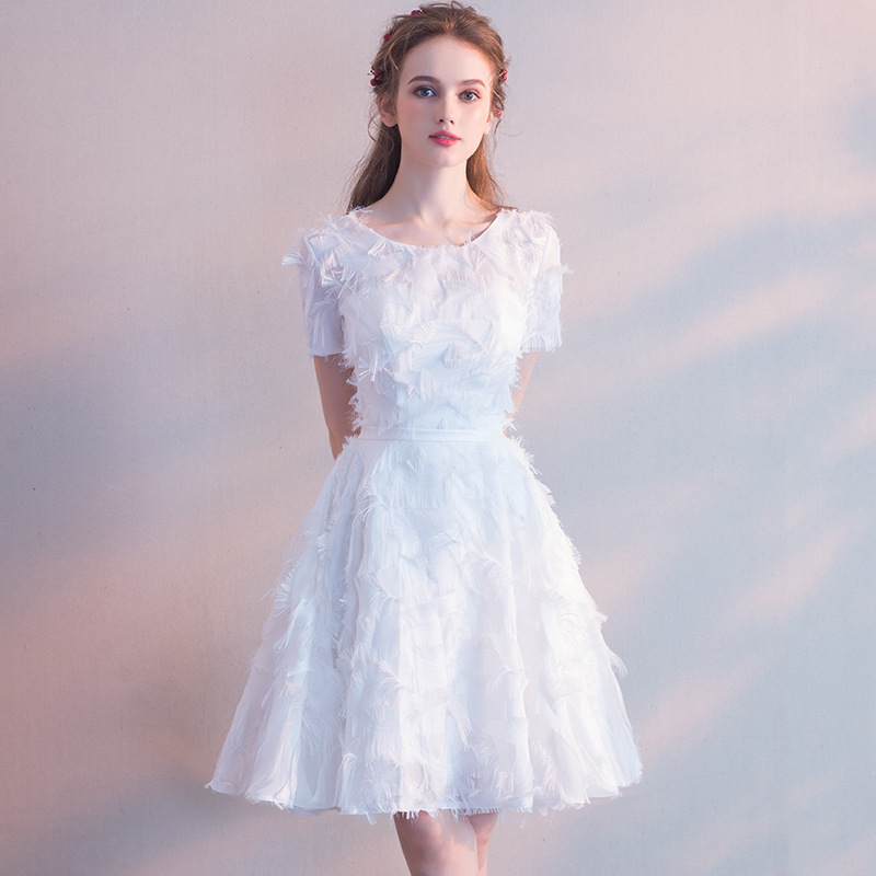 Banquet Evening Dress 2026 New Style Student Short Petite Prom Party Dress for Women