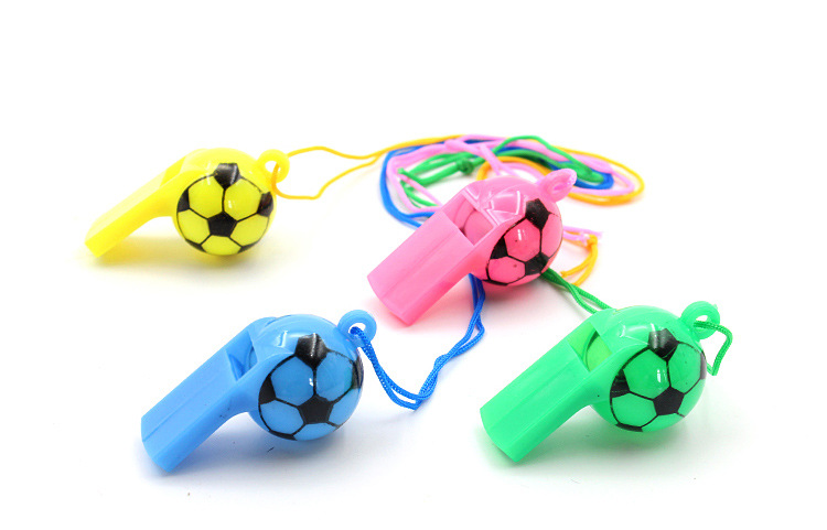 Color Plastic Football Whistle Referee Whistle Game Supplies display picture 10
