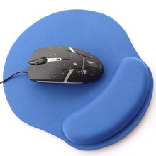 新款现货N802护腕鼠标垫U形环保护腕鼠标垫多色图案可定logo批发
