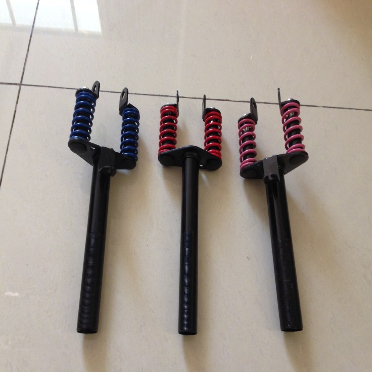 厂家直供可定做滑板车配件大减震前叉避震前叉蛙式车前叉铁叉头|ru