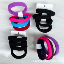 二元店热卖 上卡四根无接缝弹力皮筋 实惠头圈 发夹 厂家批发