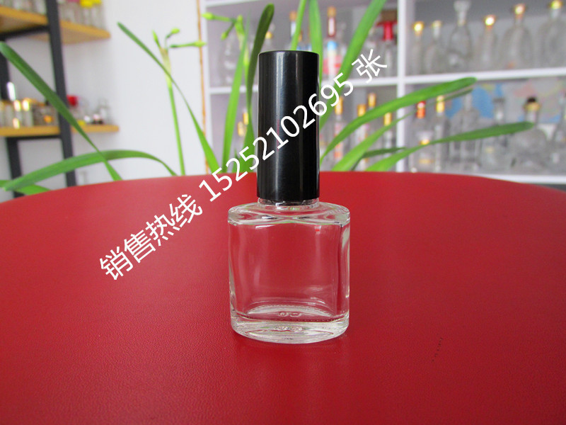 15ml 扁瓶 美甲液体瓶指甲油瓶子玻璃 化妆 15ml