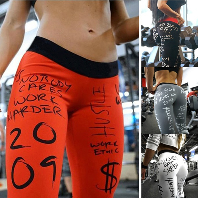 Leggings de fitness slim Letter Print - Ref 3425834 Image 2