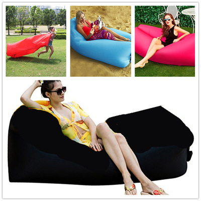 Manufactor Direct selling Europe and America outdoors Sandy beach Lazy man Sleeping bag Inflatable bed fold fast Inflatable Sofa Air sofa