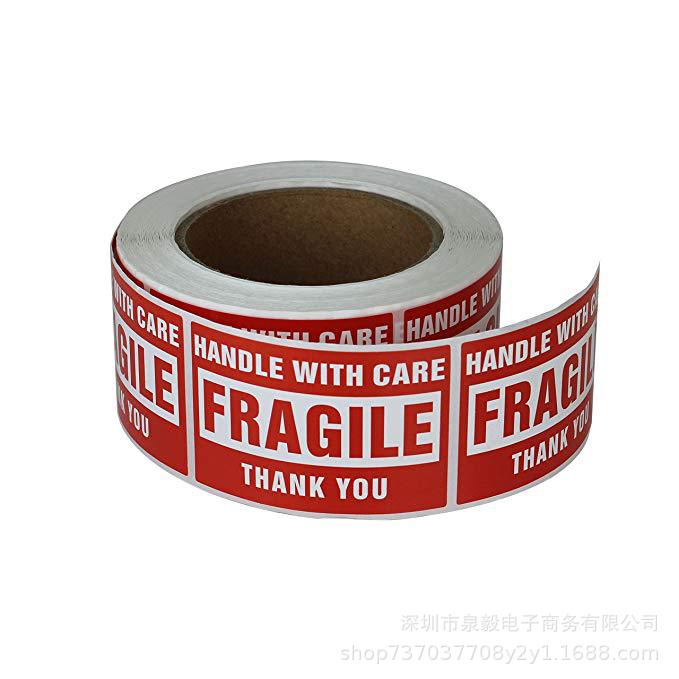 500 pcs/roll 2x3 inch Fragile Sticker Ha...