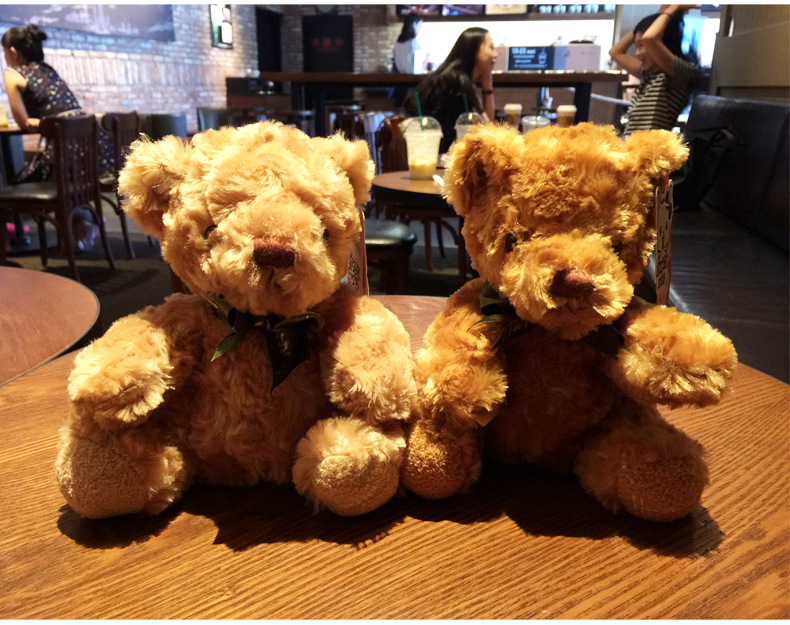 Rose Velvet Teddy Bear - Dark Yellow