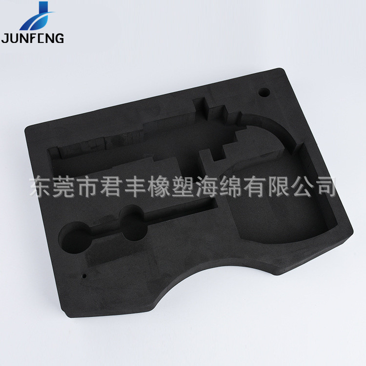 EVA泡沫海绵包装盒内衬 工具仪器植绒EVA内托泡棉贴绒内衬