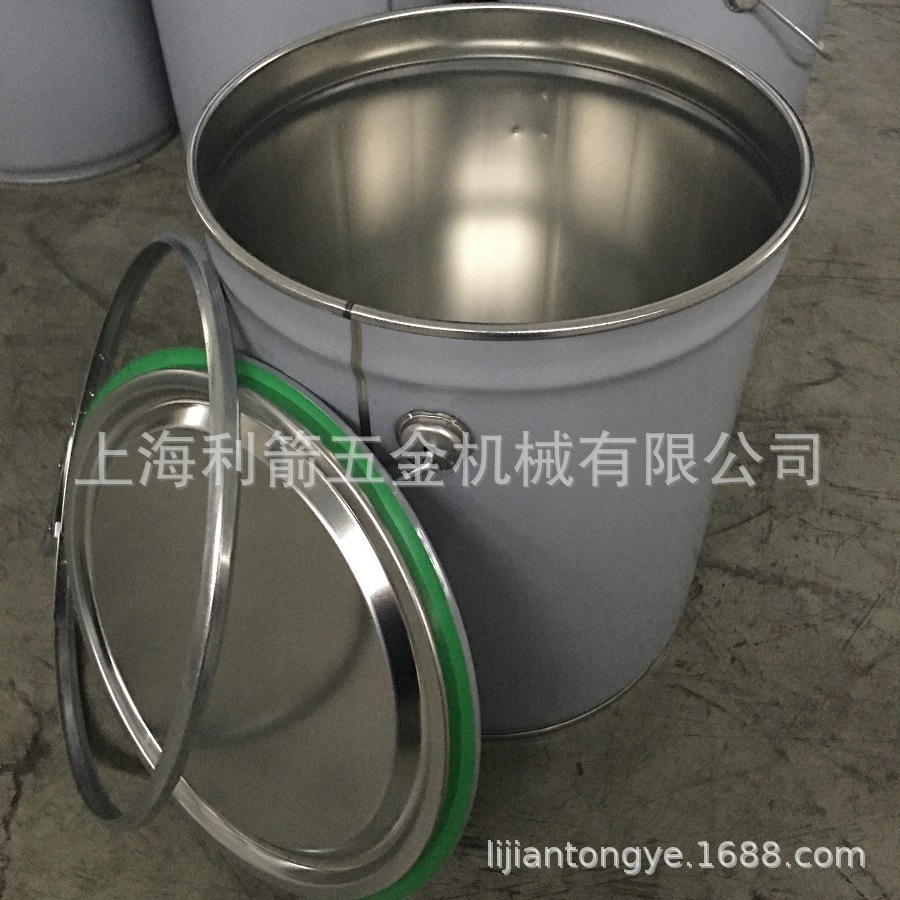 20L热熔胶桶马口铁桶 抱箍直身桶 开口桶 化工桶 上海利箭-阿里巴巴