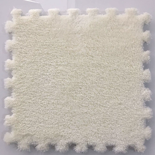 Foam Puzzle Carpet Mat, 30×30 cm Interlocking Velvet Tiles for Bedroom, Soft Crawling Pad