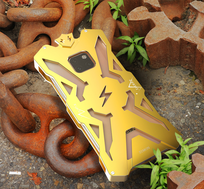 SIMON THOR Aviation Aluminum Alloy Shockproof Armor Metal Case Cover for Huawei Mate 20 Pro & Huawei Mate 20 X & Huawei Mate 20