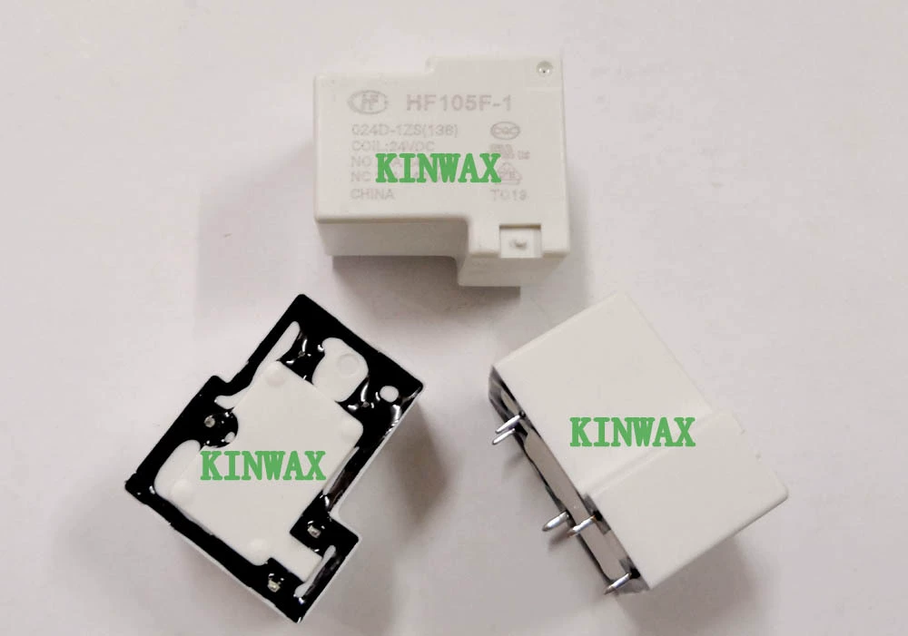 Реле HF105F-1/048D6-1DSTF, набор 5 контактов, 30A/240VAC, катушка 24V