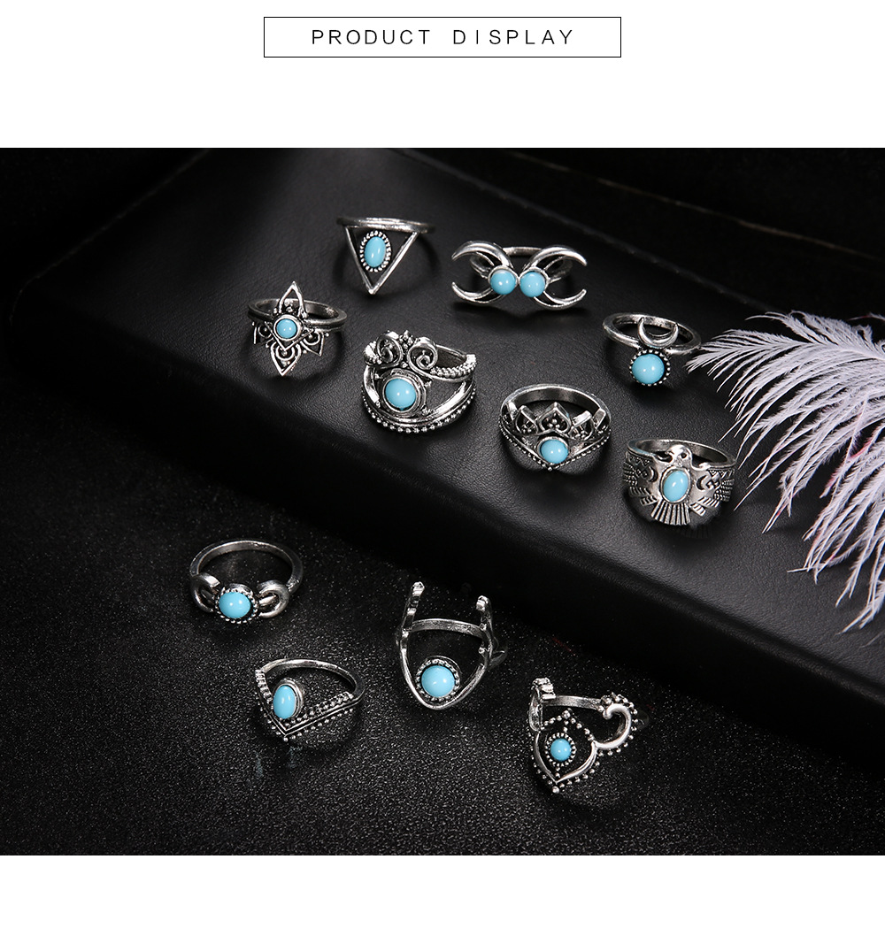 Fashion Moon Alloy Plating Artificial Gemstones Women's display picture 5