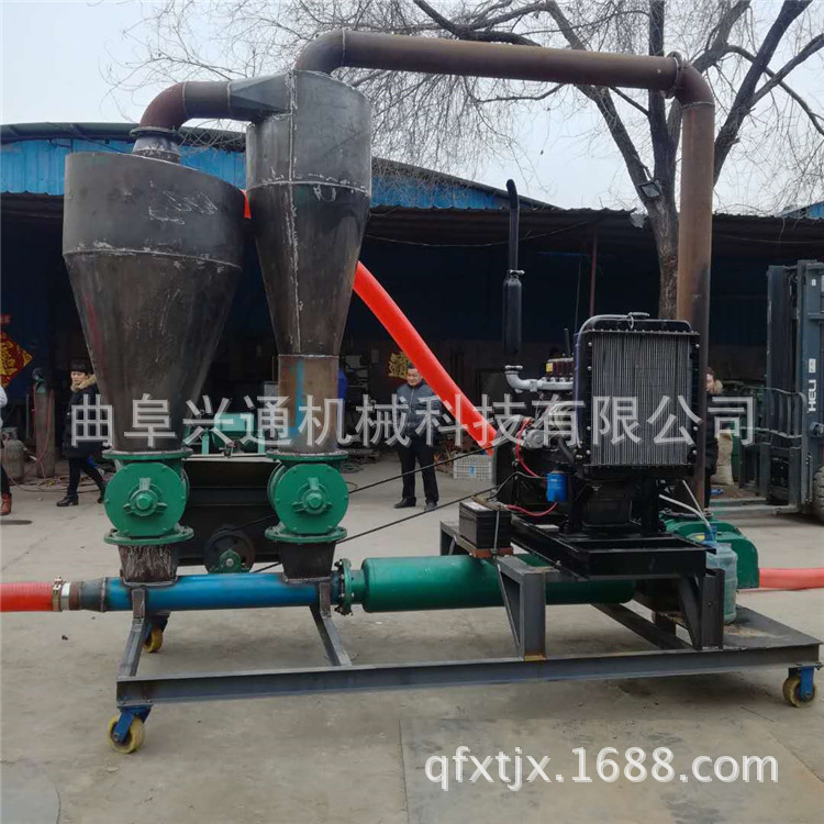 粉煤灰装罐用吸料机 化工粉料输送机 粮食装车入库气力吸粮机