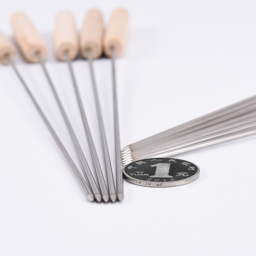 Directly supplied from primitive manufacturers, barbecue skewers, outdoor barbecue tools, stainless steel wood burning needles, 12 pieces