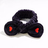 Cute hairgrip for face washing with bow, headband, face mask, scarf, hair accessory, Korean style