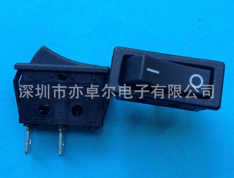 正品台湾嘉尼CANAL船型开关RH110-C5N-BBNW翘板开关