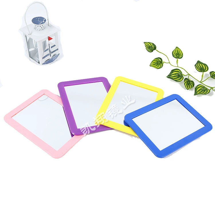 Polyurethane handheld square small mirror, new collection, direct factory sales
