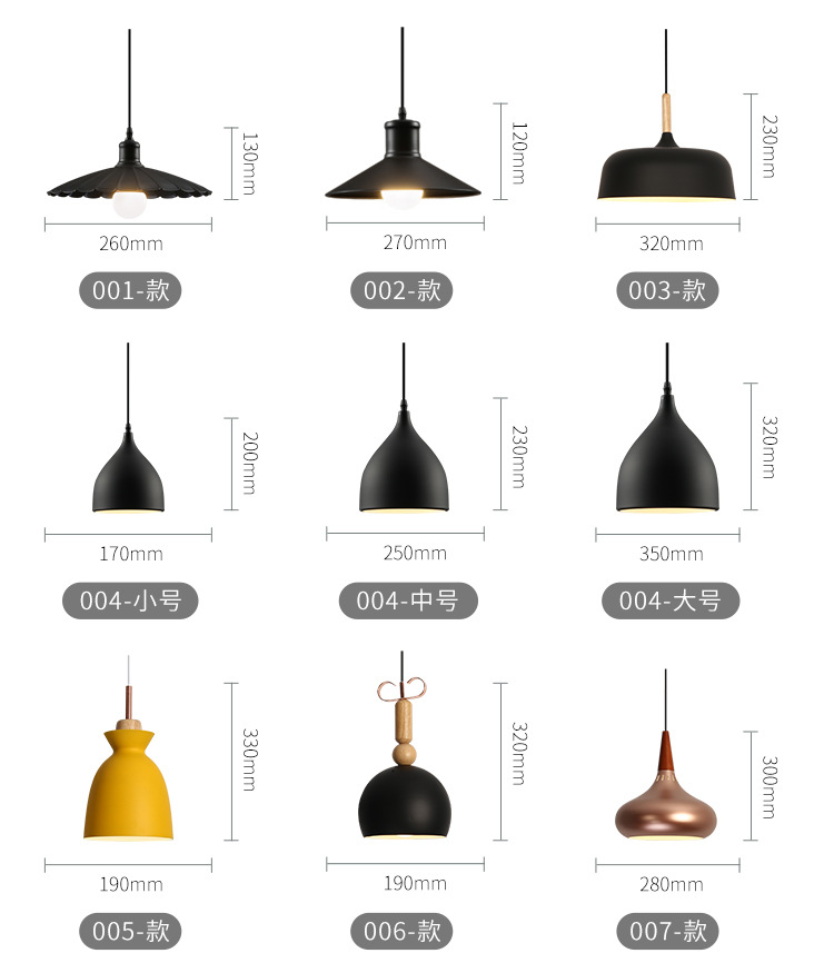 北欧吊灯创意个性吧台餐厅灯卧室办公室小吊灯复古工业