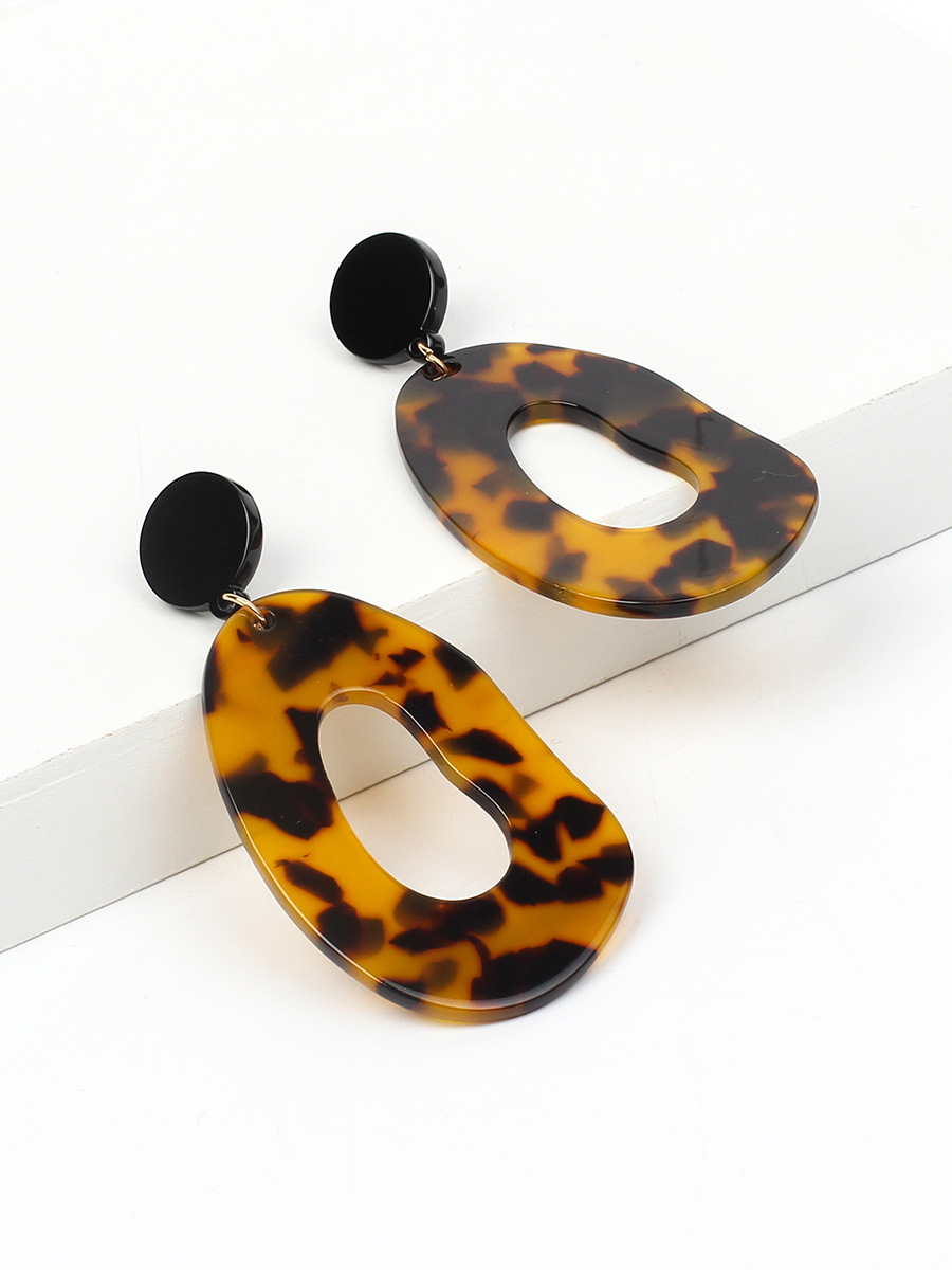 Acetate Plate Exaggerated Earrings display picture 8