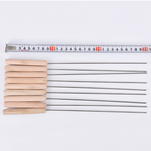 Directly supplied from primitive manufacturers, barbecue skewers, outdoor barbecue tools, stainless steel wood burning needles, 12 pieces