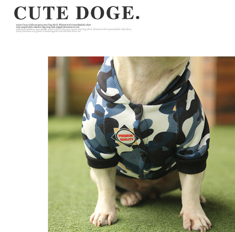 Sudadera con capucha camuflaje para perros pequeños ropa invierno_voghion.com