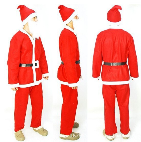 $X21 Sexy Suit Men's Christmas Santa Claus Costume Sexy Suit Cosplay One-Piece Corset