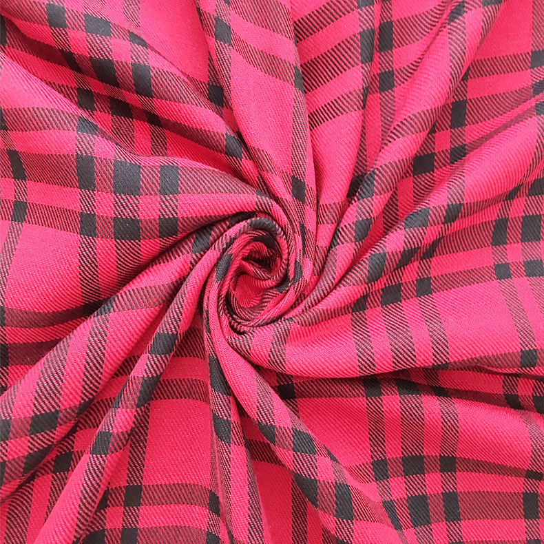 厂家长期供应新品 人棉色织格布XH-320#  批发 时尚服装布料