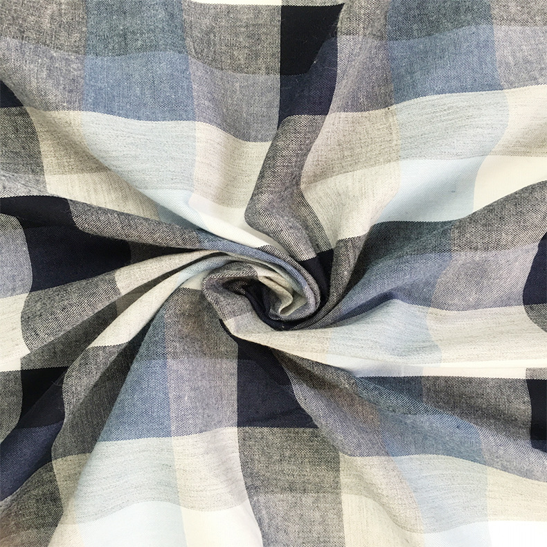 厂家 全棉色织格布 XH-355#   时尚服装面料 全棉色织 加工定