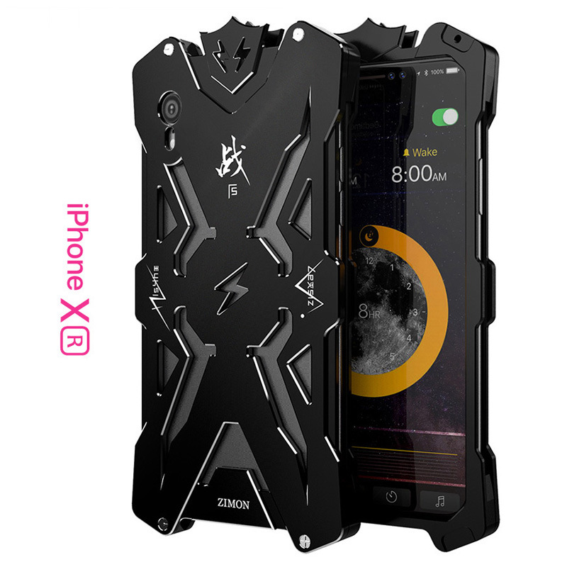 SIMON THOR Aviation Aluminum Alloy Shockproof Armor Metal Case Cover for Apple iPhone XS Max & iPhone XR & iPhone XS & iPhone X