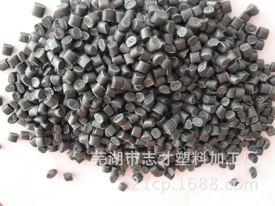 黑色HDPE再生颗粒、韧性好 隧道排放水板HDPE颗粒 聚乙烯HDPE